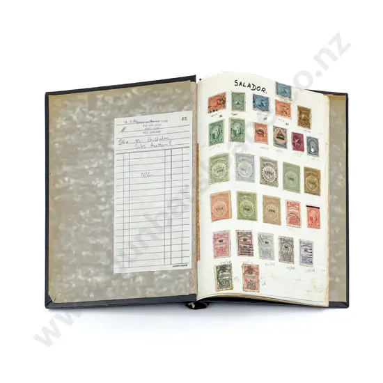 Salador Vintage Album of Stamps 15 pages