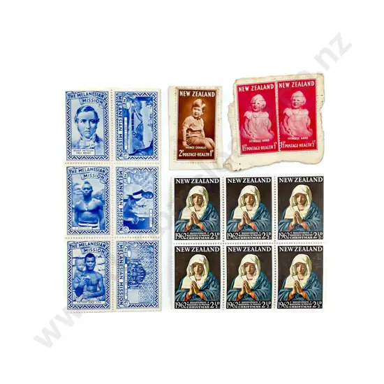 NZ Collection Mainly Pre-Decimal Health Stamp Mint Sheets with assorted blocks