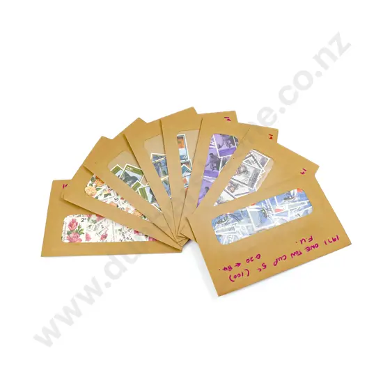 NZ C1882 - 1975 Envelope Sorted Used and Mint Stamps including small blocks