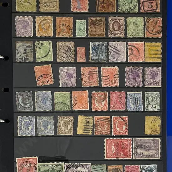 Australia Stock Book Album Queen Victorian to Modern with small album and reference album