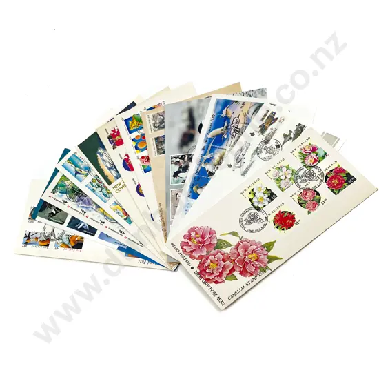 NZ Small Vintage Stock Book Album Mainly Mint Stamps with FDC's and Mini Sheets