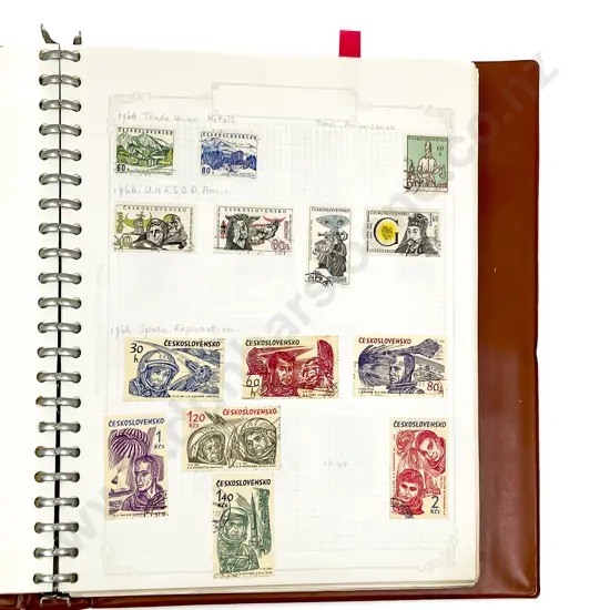 Czechoslovakia Three Stamp Albums