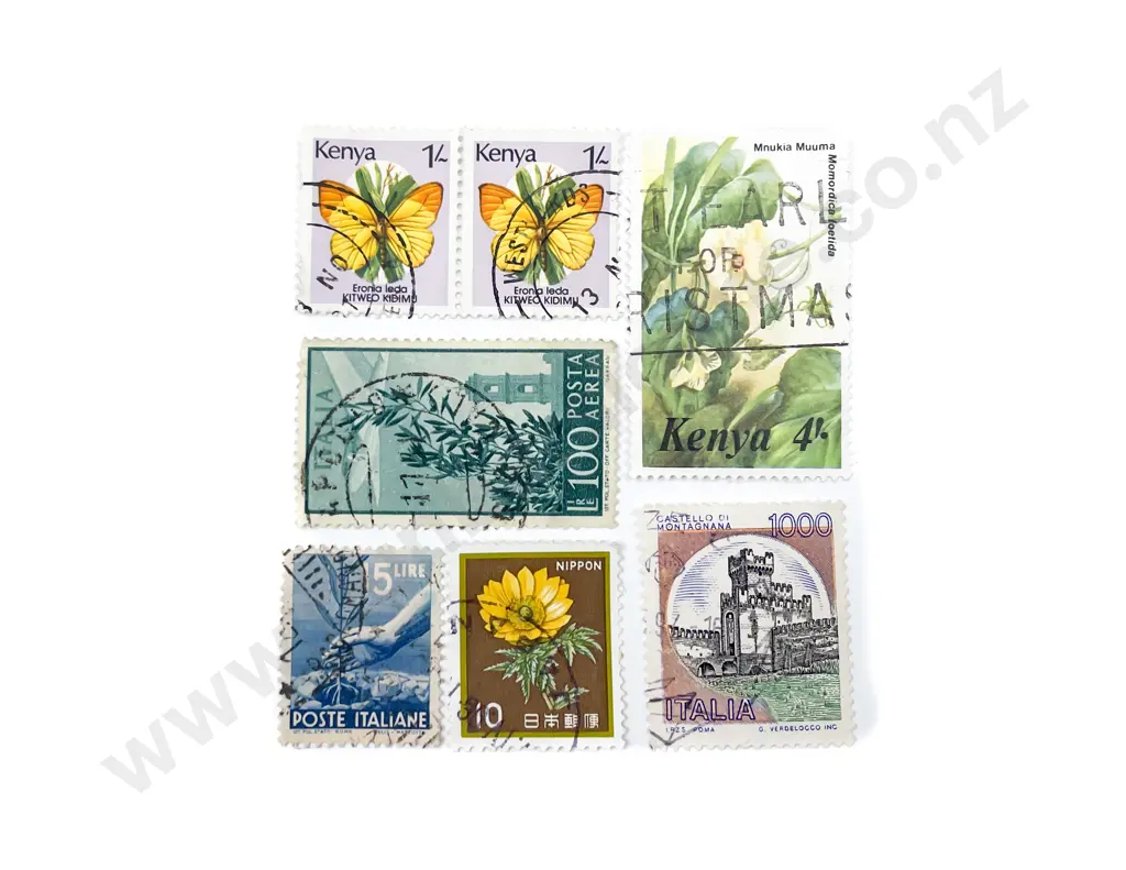 NZ and World Vintage Five (School Boy) Stamp Albums with loose and semi-sorted stamps Image 1++