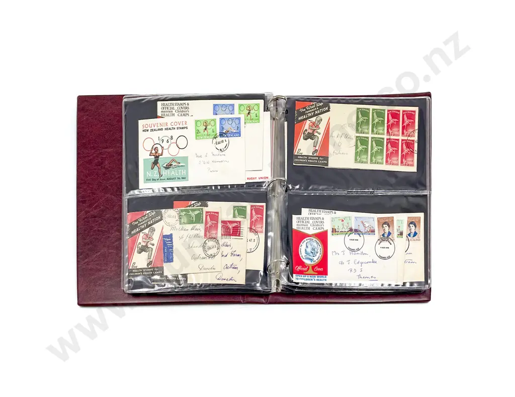 NZ Bundle Qty FDC's with album of FDC's Image 1++