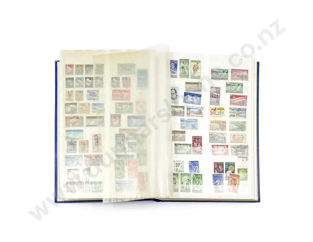 NZ Two Vintage Stock Book Albums Image 1++