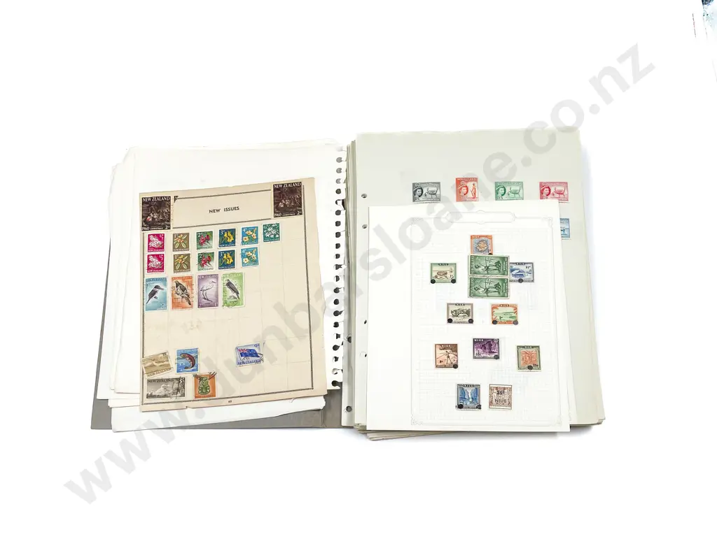 NZ and World Vintage Loose Album Pages Image 1++