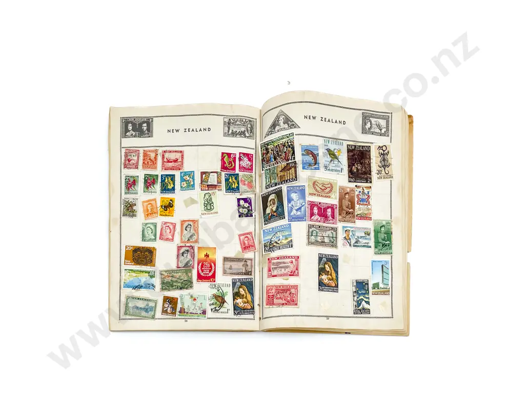 NZ and World Vintage Ten (School Boy) Albums (pages sparsely filled) Image 1++