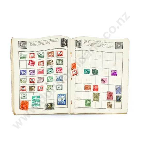 World Vintage Eight (School Boy) Albums (pages sparsely filled)