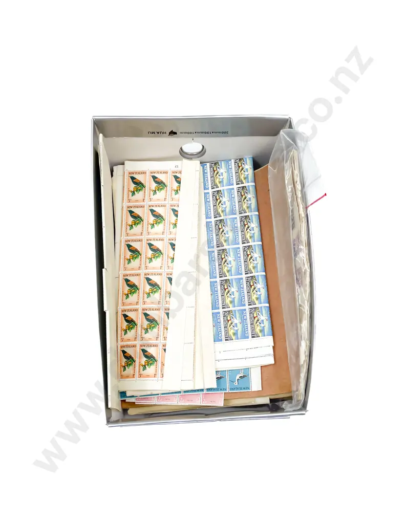 NZ Block Sheets with Small Block Album and Vintage Social Security Stamps Image 1++