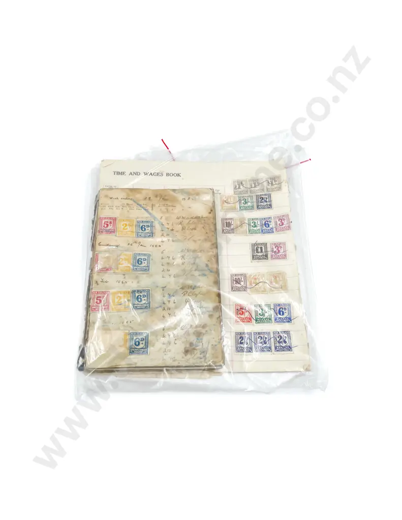 NZ Block Sheets with Small Block Album and Vintage Social Security Stamps Image 1++