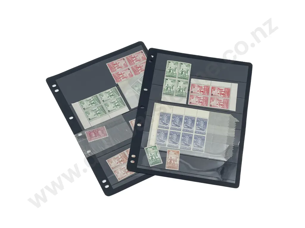 NZ Stock Book for Sheet Block with Small Blocks and Mixed Vintage Image 1++