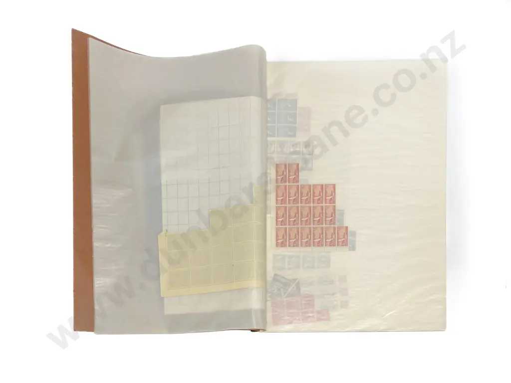NZ Stock Book for Sheet Block with Small Blocks and Mixed Vintage Image 1++