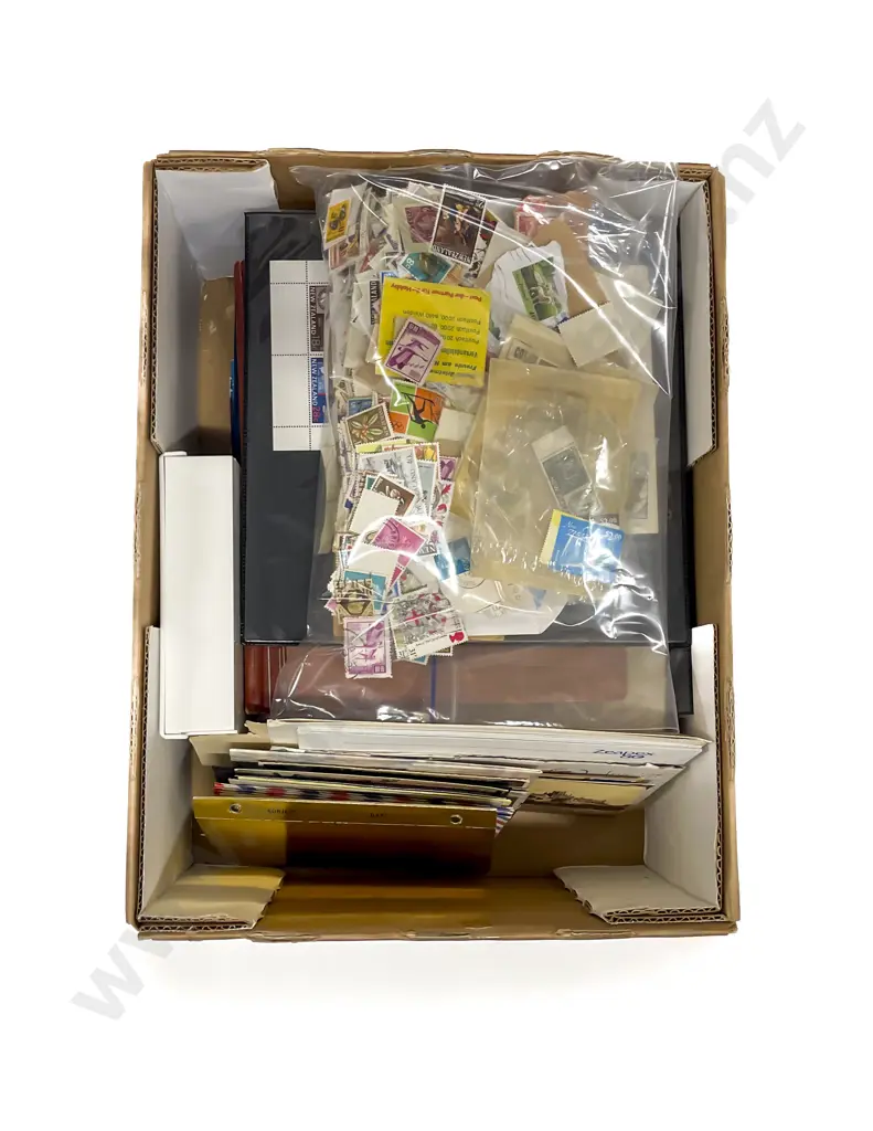 Mixed Lot NZ and World Vintage with FDC's Postcards and Stamp Reference Image 1++