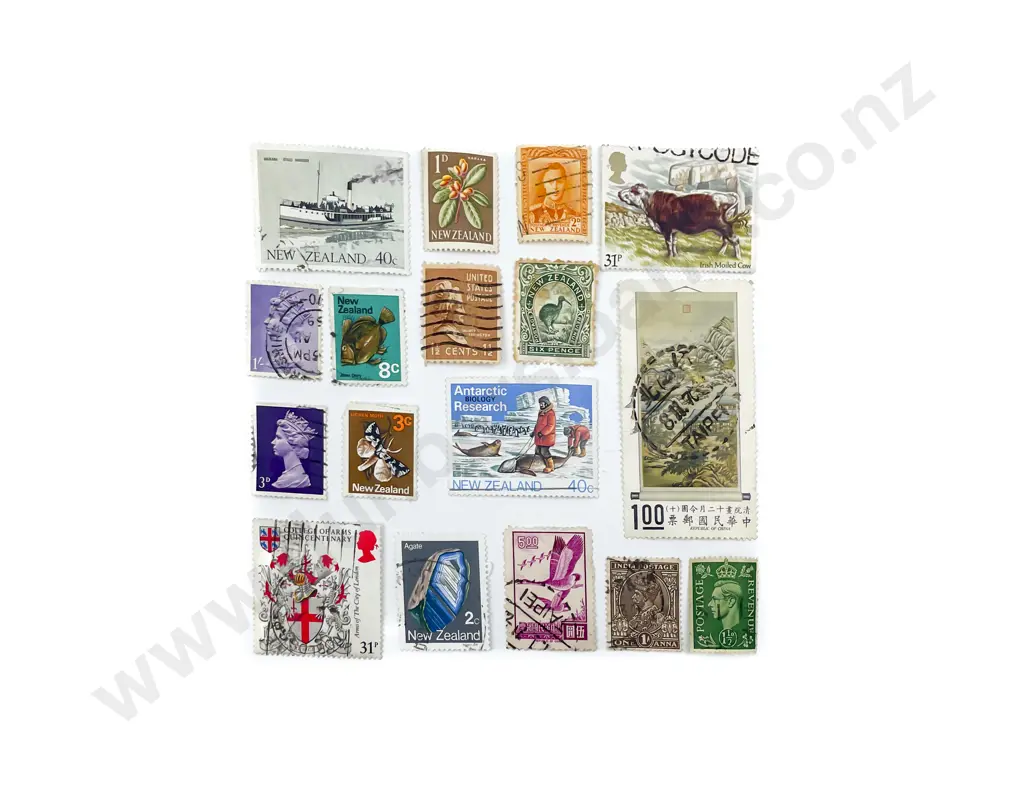 Mixed Lot NZ and World Vintage with FDC's Postcards and Stamp Reference Image 1++