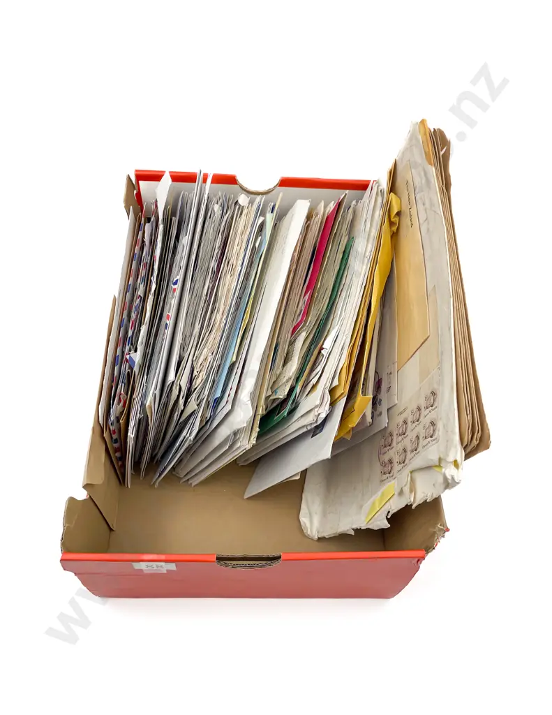 NZ Mainly with World Postal History and Envelope Sorted Stamps Image 1++