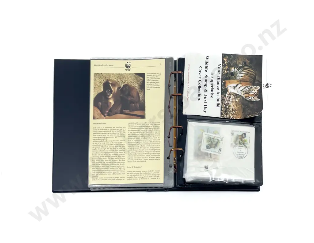 Three Folders C1990's WWF FDC's also with part complete folder Image 1++