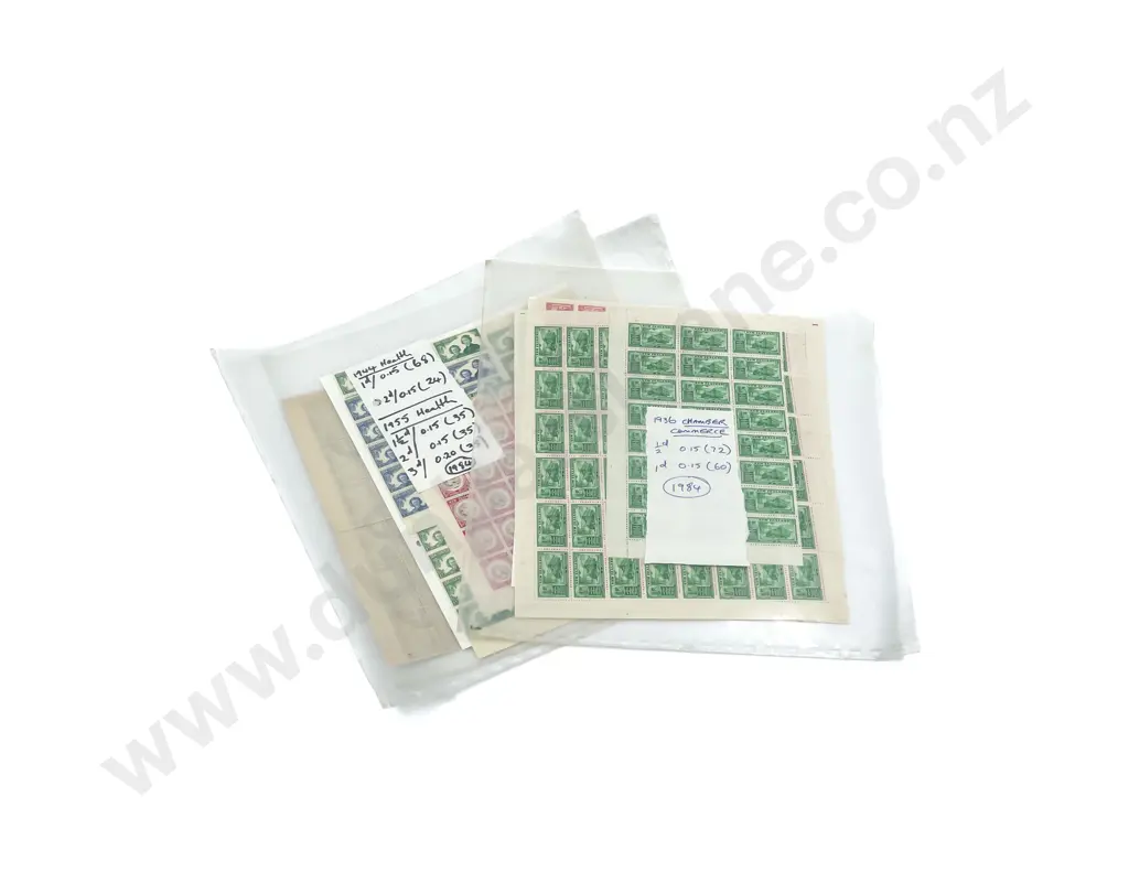 NZ Pre-decimal Stamp Sheets Image 1++