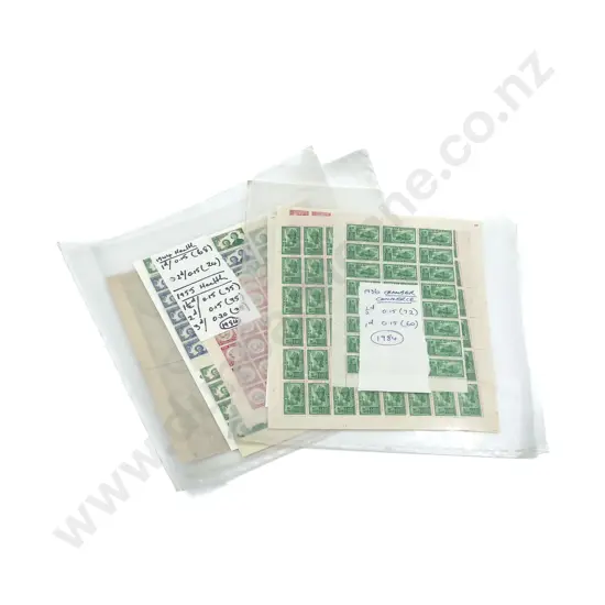 NZ Pre-decimal Stamp Sheets