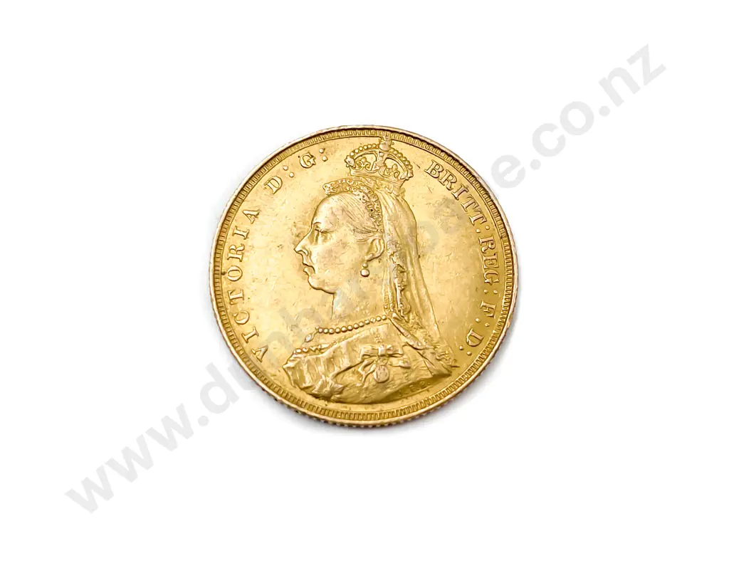 1887 Victoria Full Gold Sovereign no mint mark Image 1++