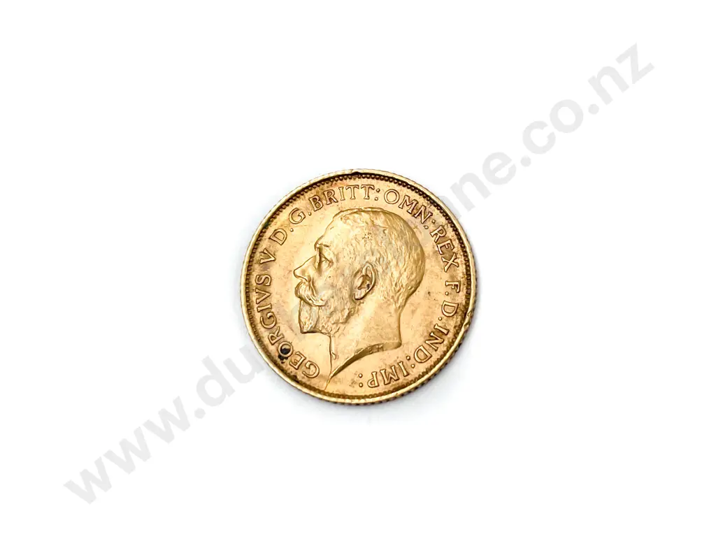 1915 GeoV Gold Half Sovereign Sydney mint Image 1++