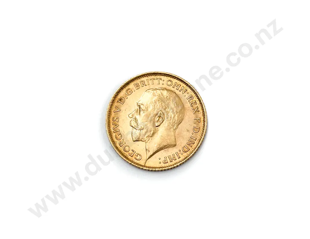 1915 GeoV Gold Half Sovereign Sydney mint Image 1++