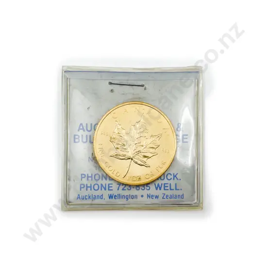 1980 Canadian 1ozTroy .9999 Fine NZ Gold