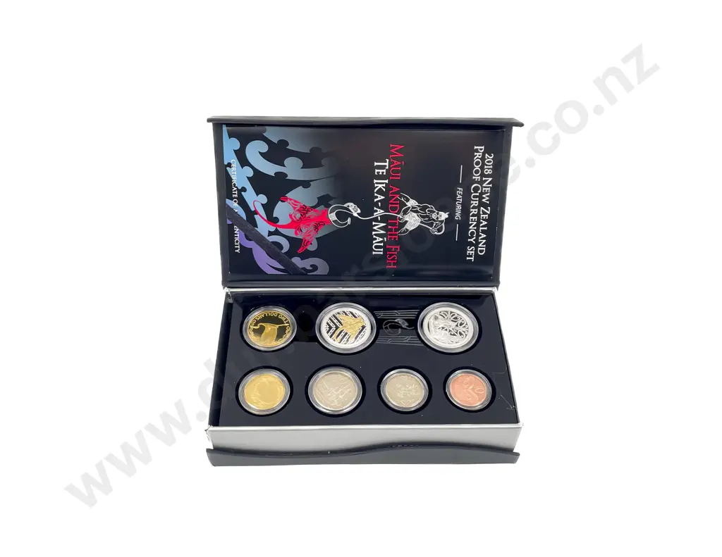 NZ 2018 Proof Currency Coin Set Image 1++