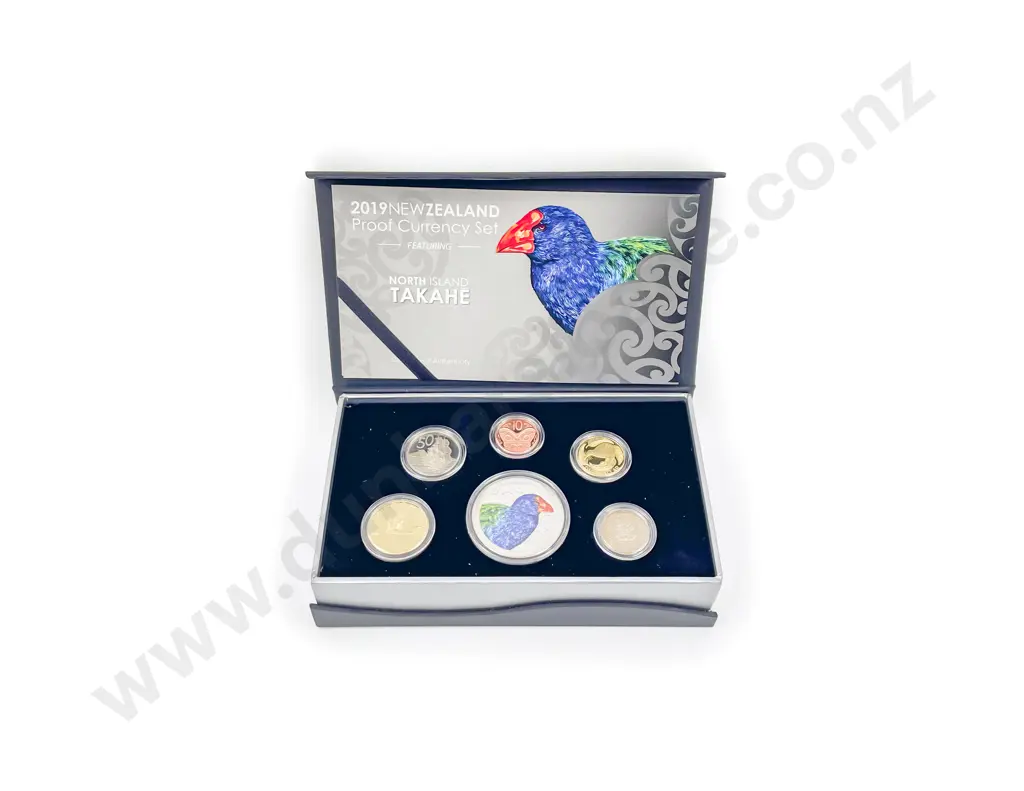 NZ 2019 Proof Currency Coin Set Image 1++