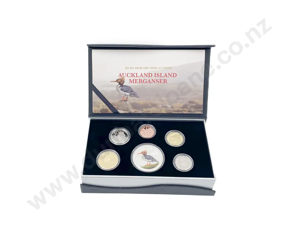 NZ 2021 Proof Currency Coin Set Image 1++