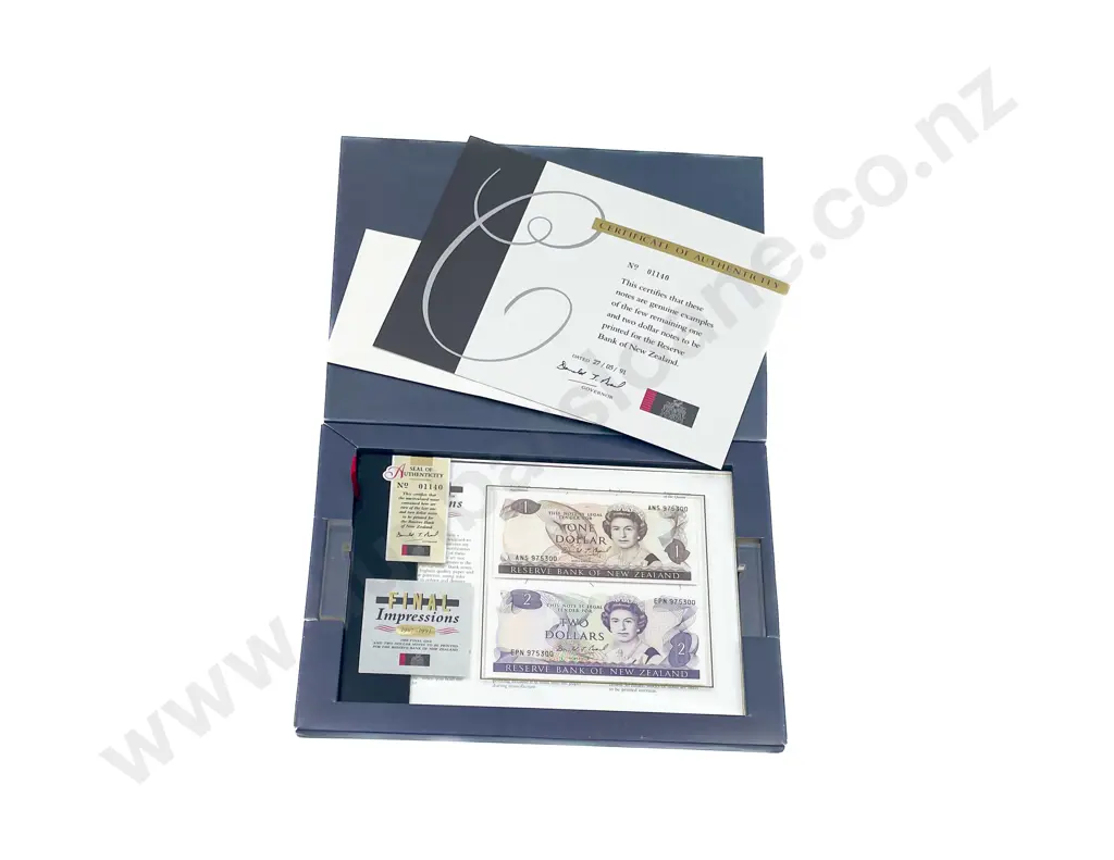 NZ Ltd Ed 1967-1991 Final Impressions Commemorative Pack with $10 $5 $2 $1 notes Image 1++