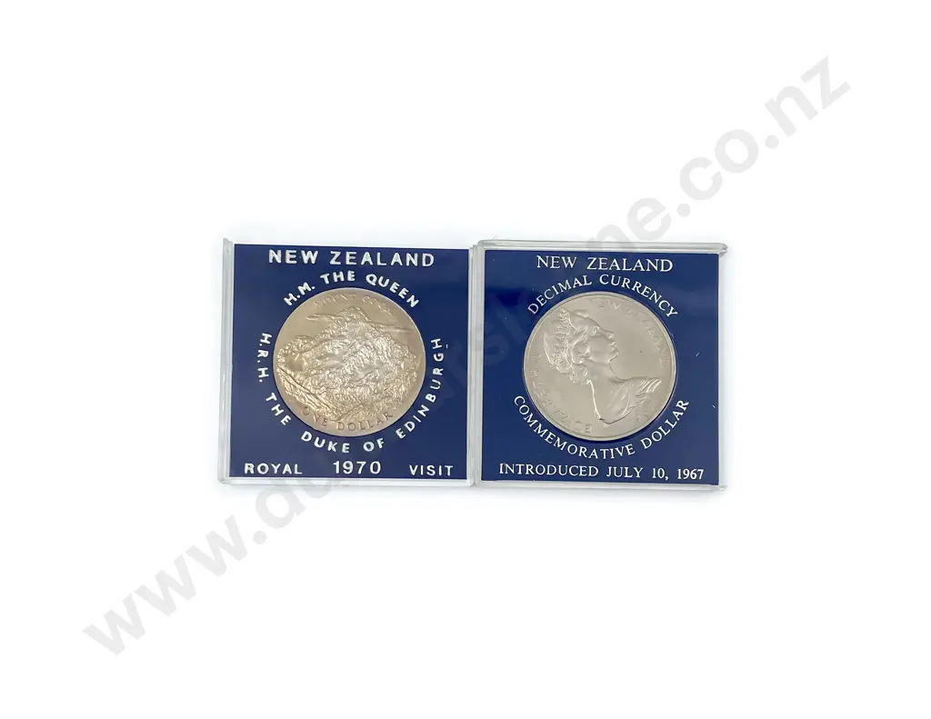 NZ Commemorative $1 1969 Cook x4 1970 Royal Visit x4 1967 Decimal x 4 Image 1++