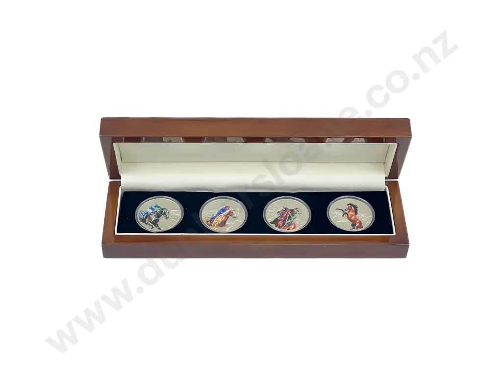 2014 Niue $1 Legendary Horses of Australia Four Coin Silver Proof Set Image 1++
