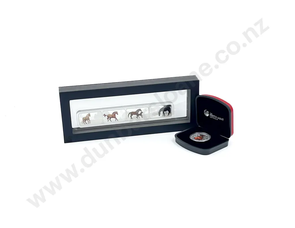 Perth Mint 2014 Year of the Horse SIlver Proof Four Coin Set Image 1++