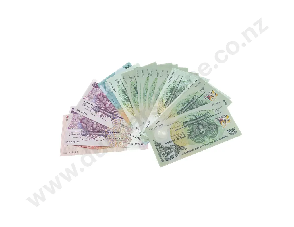 PNG Unc Bank Notes 20 10 5 x2 2 x10 Image 1++