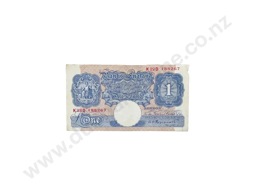 UK 1940- 1948 50 One Pound Emergency Wartime Issue Bank Notes Image 1++