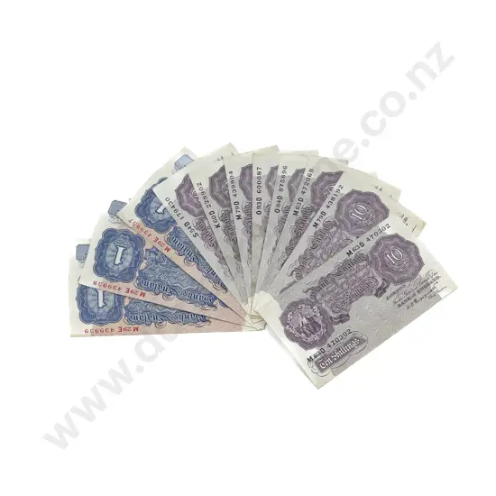 UK 10 Ten Shilling Emergency Wartime Issue Bank Notes