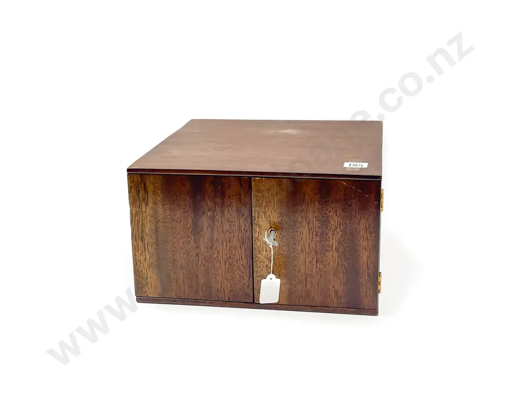 Vintage Beech Collectors Coin Cabinet Image 1++