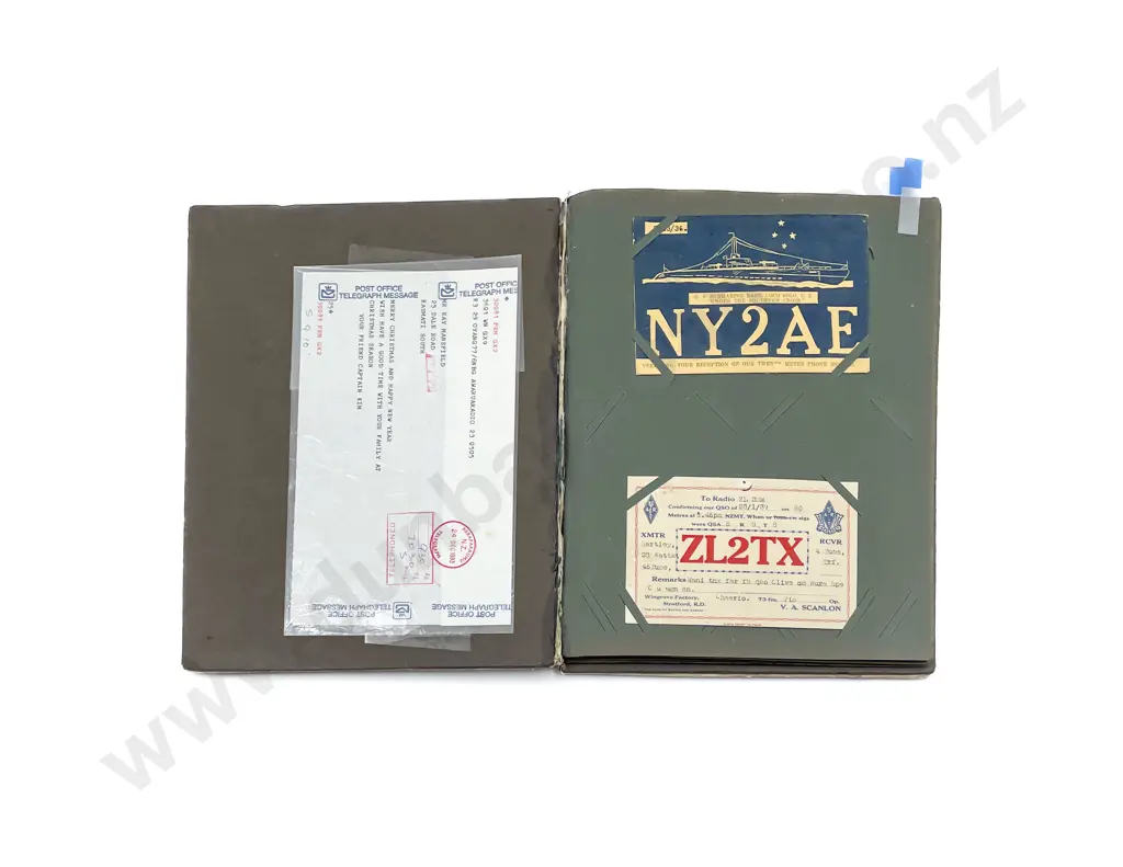 Vintage Postcard Album of Radio Cards and Aviation Image 1++