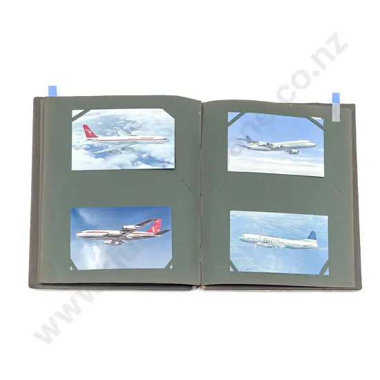 Vintage Postcard Album of Radio Cards and Aviation