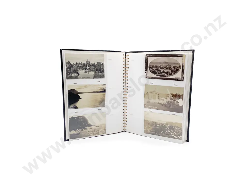 Album Vintage NZ Postcards mainly Town and Country Views Approx 90 Image 1++