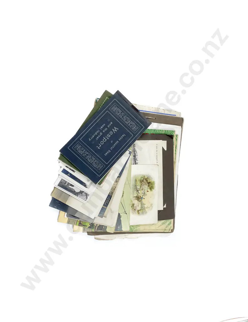 Collection Souvenir Westport and Wellington Booklets Postcard Albums and Loose Assorted Image 1++