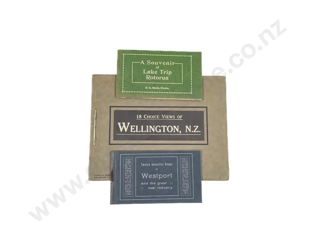 Collection Souvenir Westport and Wellington Booklets Postcard Albums and Loose Assorted Image 1++