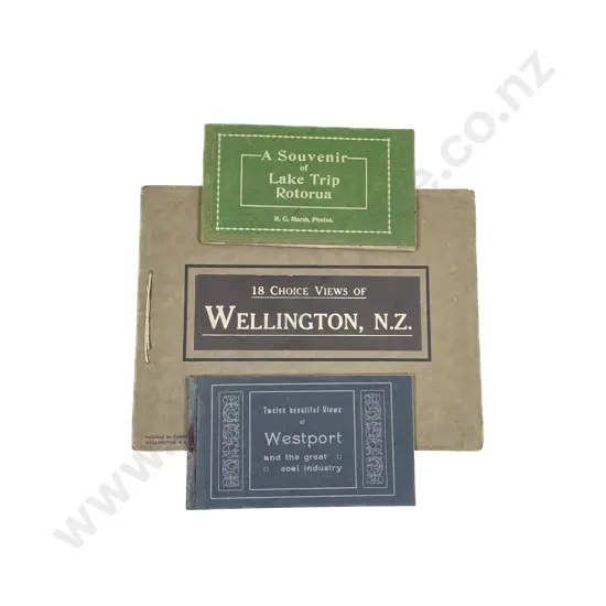 Collection Souvenir Westport and Wellington Booklets Postcard Albums and Loose Assorted