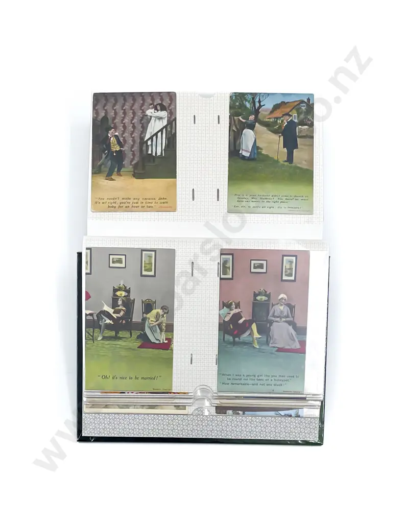 Collection Three Postcard Albums mixed vintage and modern with loose Image 1++