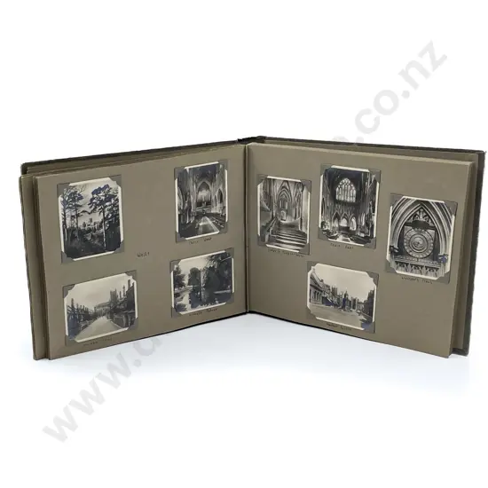 Three World Snapshot and Souvenir Albums with Various Postcards