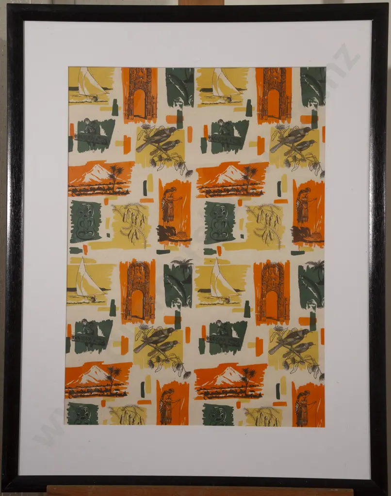 Croxley Company - Framed Kiwiana Gift Wrapping Paper Image 1++