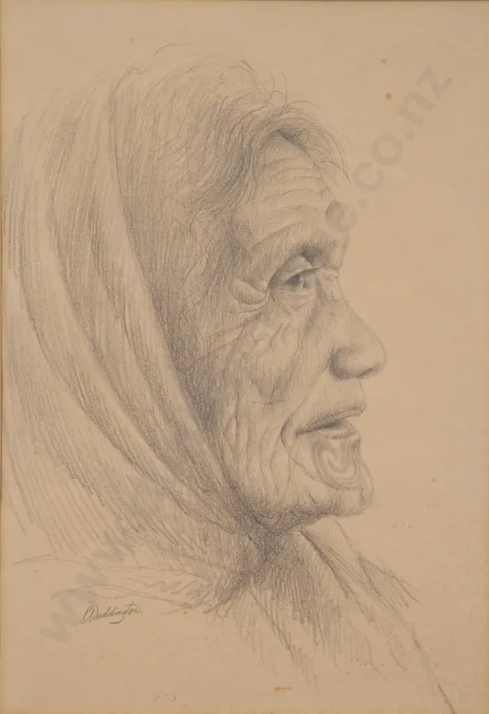 Philip Waddington - Māori Woman Image 1++