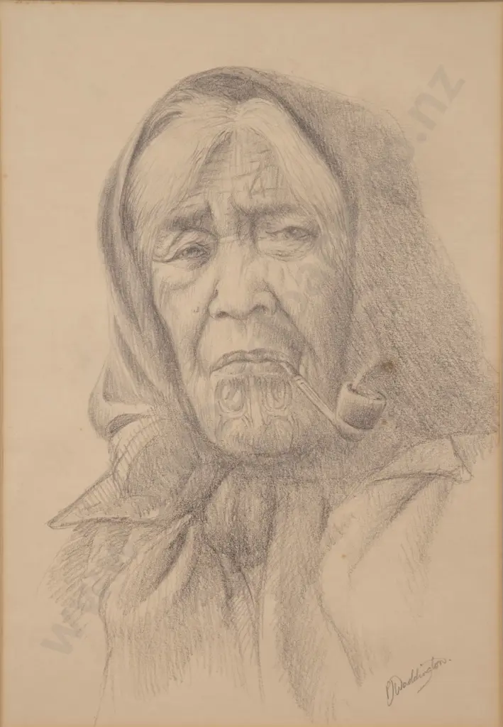 Philip Waddington - Māori Woman Image 1++