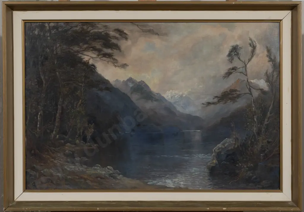 J  M Madden (1856 - 1923) - Lake Manapouri Image 1++