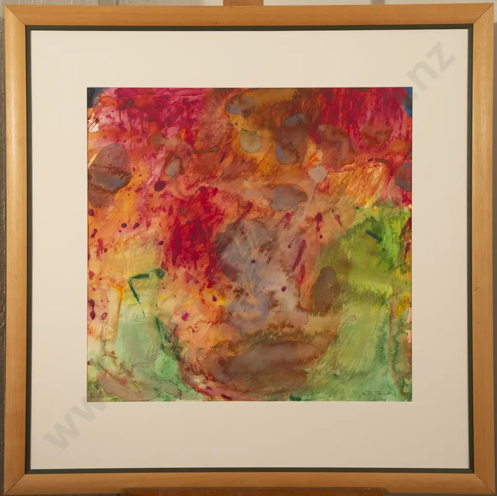 Peter Coates (b 1937) - The Red Tree Image 1++